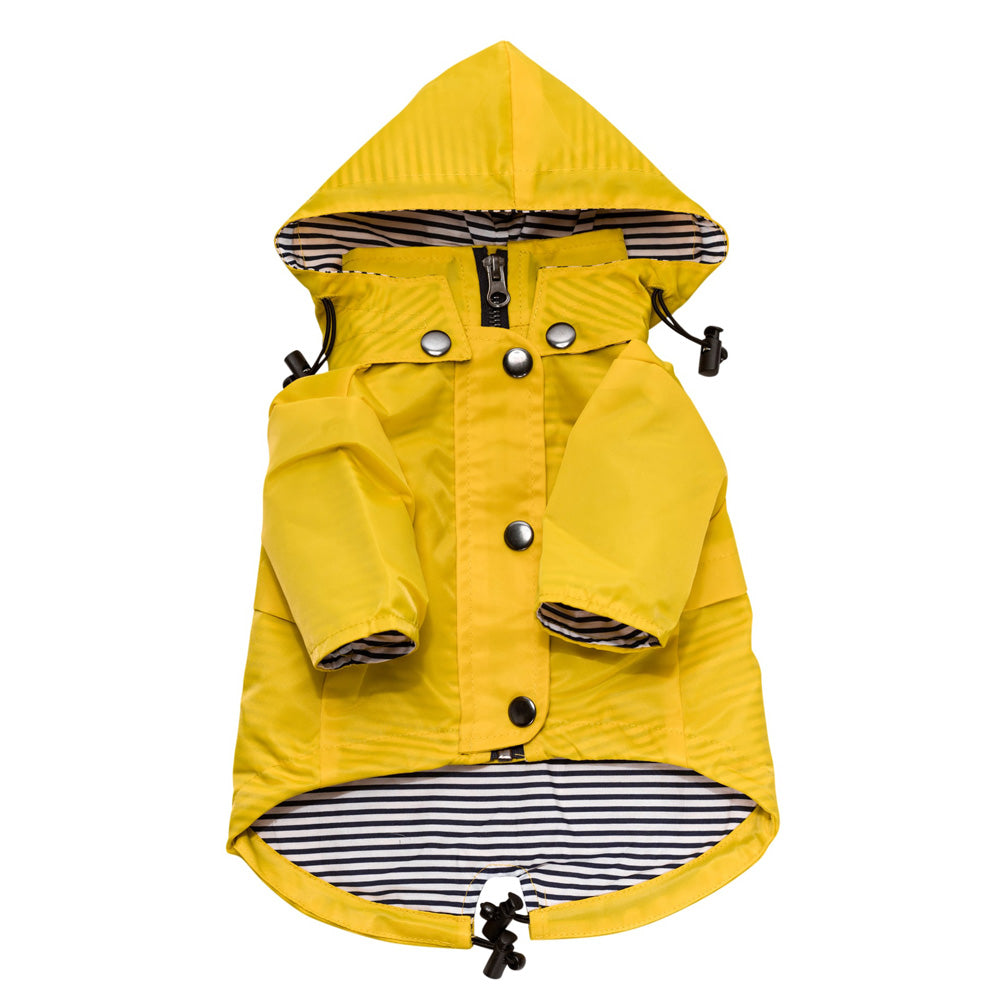 Chubasquero para perros amarillo de la marca Ellie Dog Wear