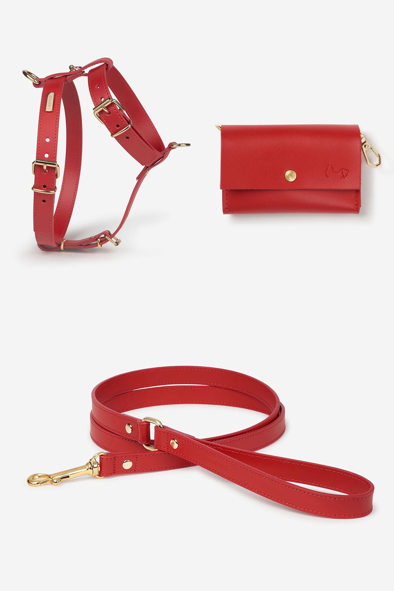 arnés perro rojo ajustable