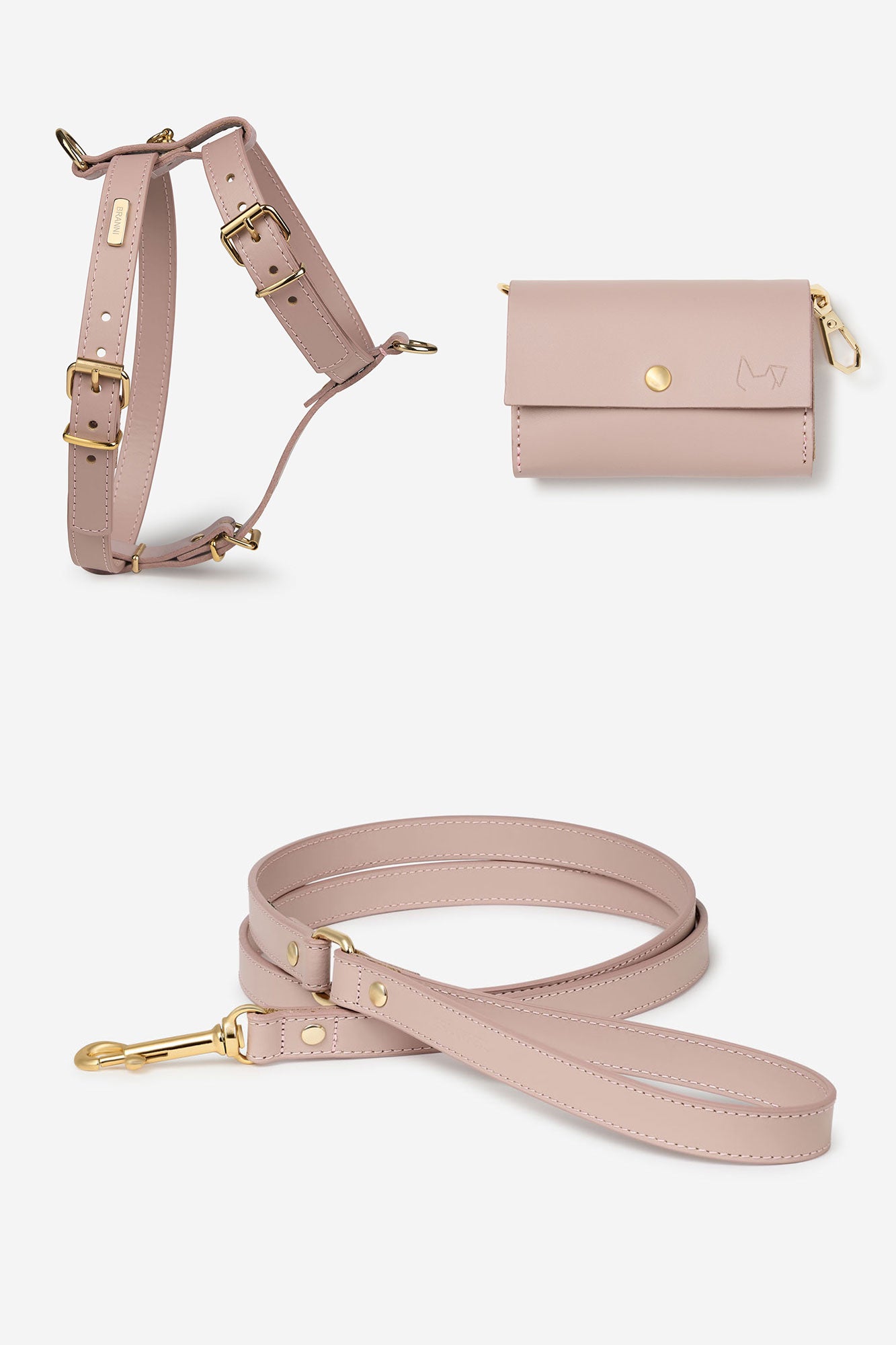 kit arnés rosa perro chica