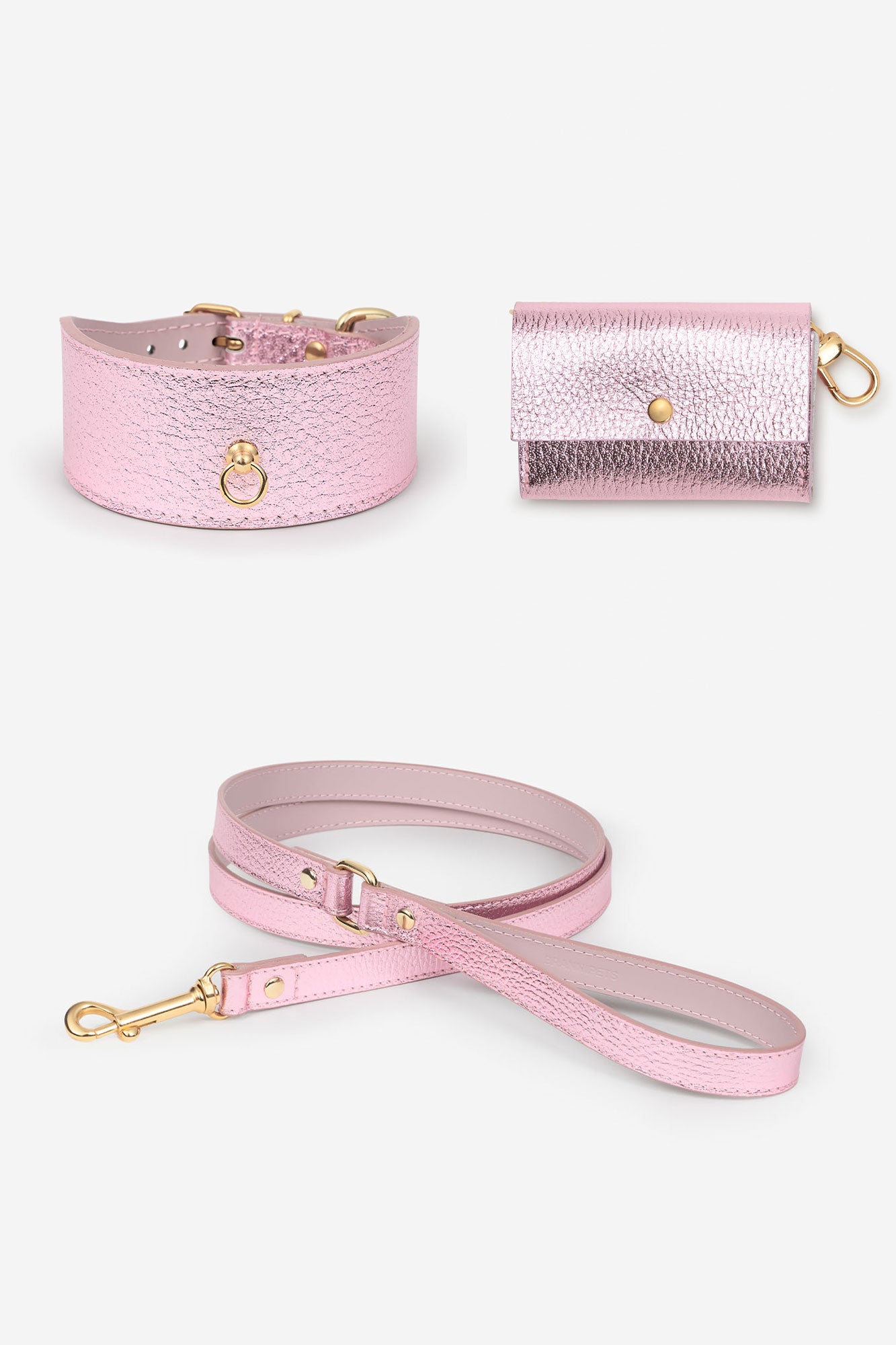 Kit collar Galgo Metal rosa