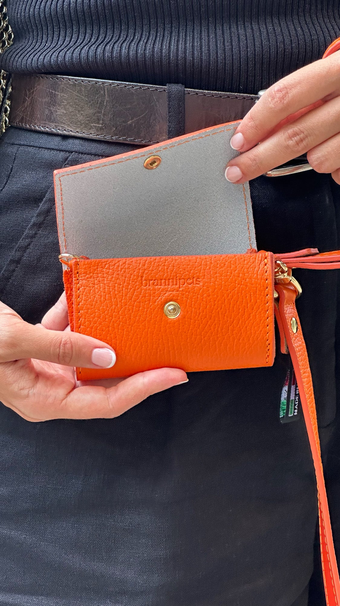 arnés perro naranja