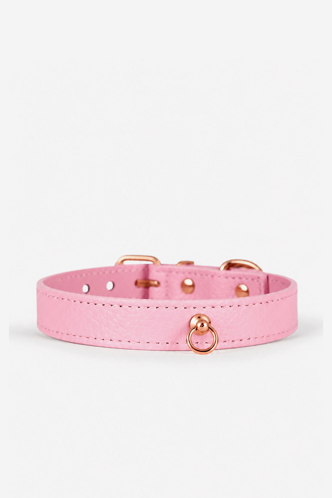 Collier Chien Juno rose