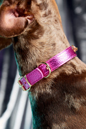 Collar Metal fucsia