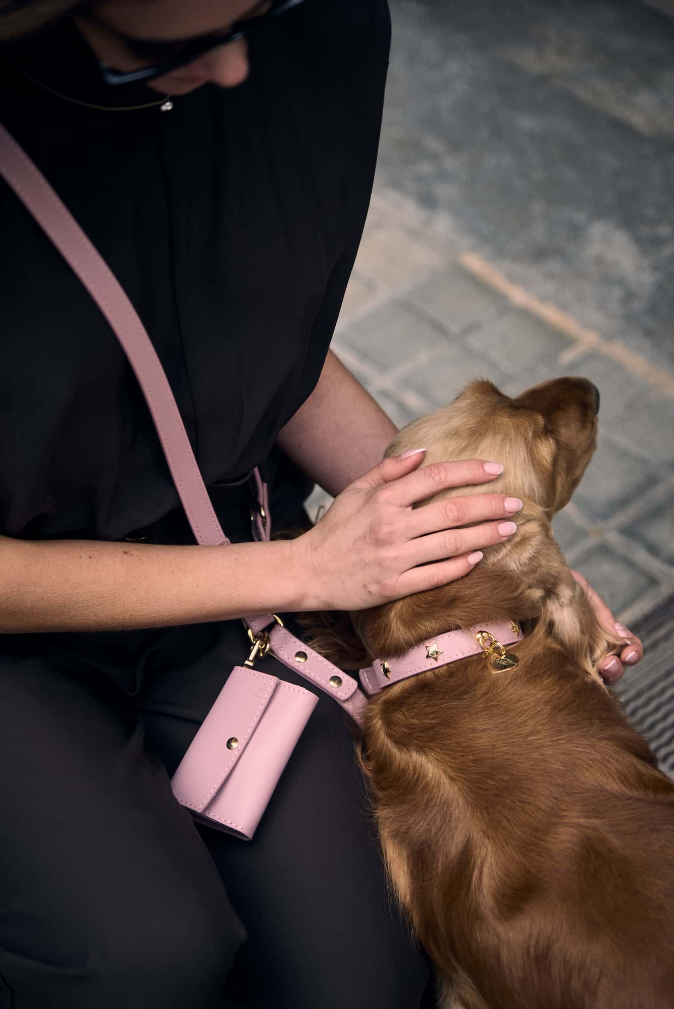 Kit collar perro Nara rosa