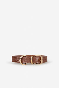Collare per cani Juno Toy marrone - Marrone / XS