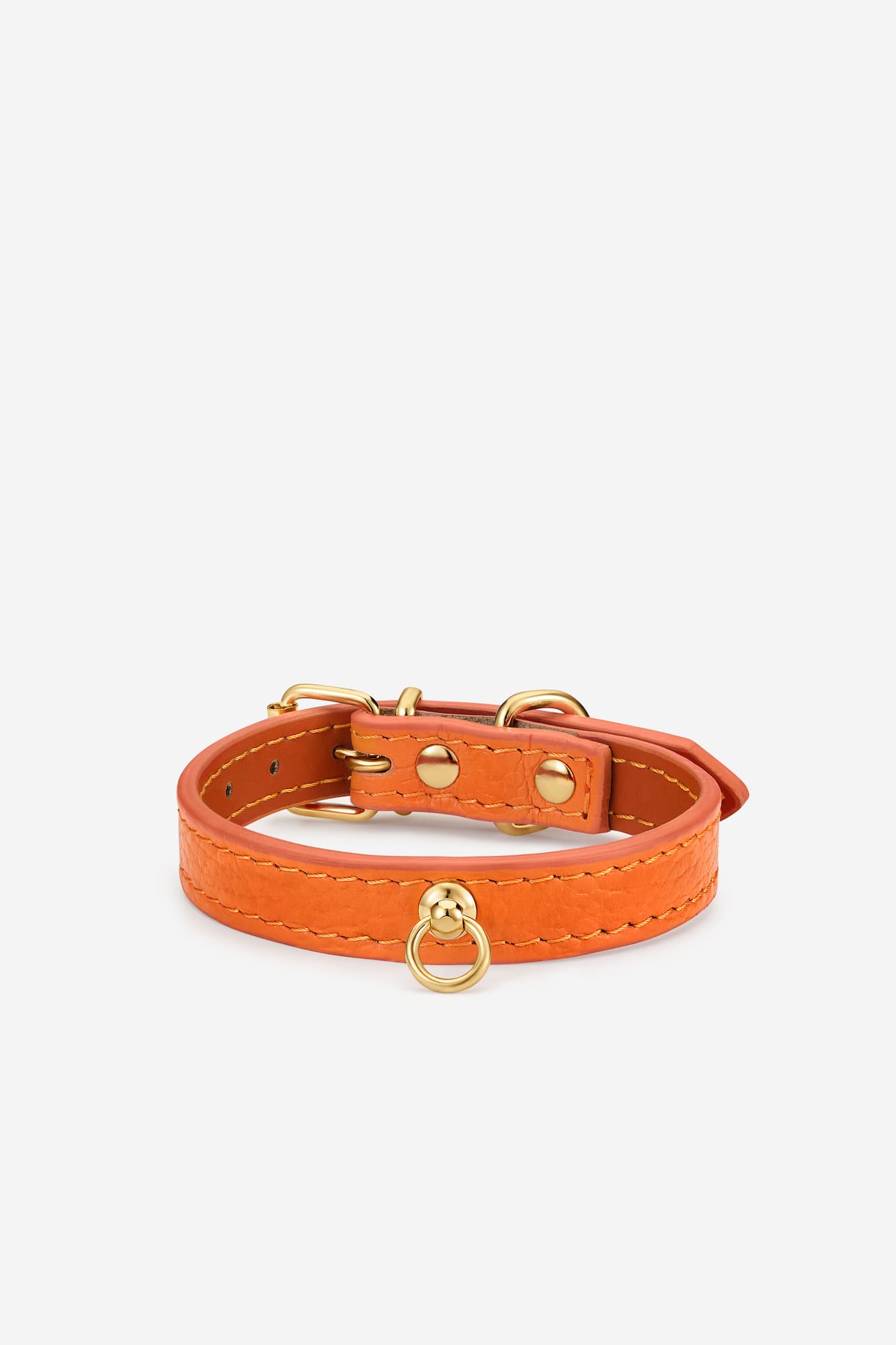 collar ligero naranja para perro pequeño