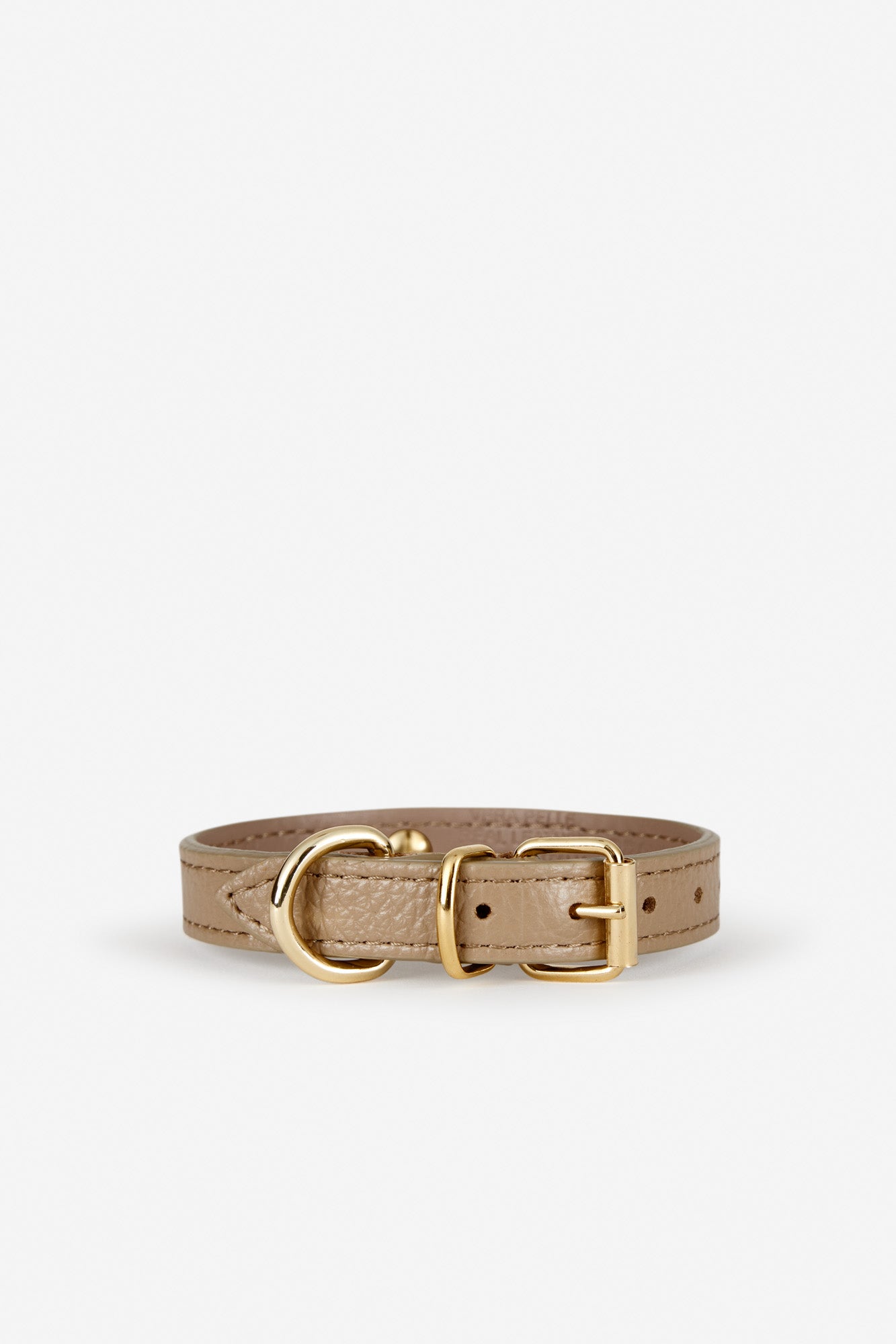 collar taupe para perro pequeño 