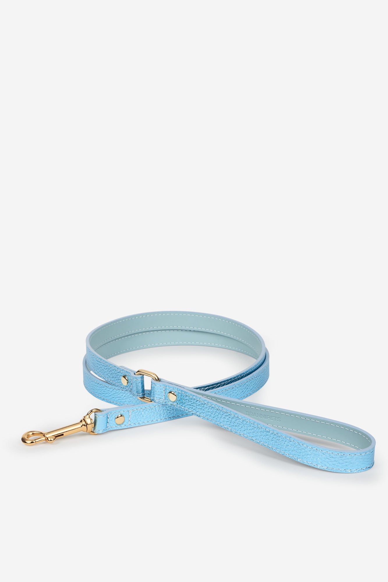 Correa para perros de color azul cielo metalizado