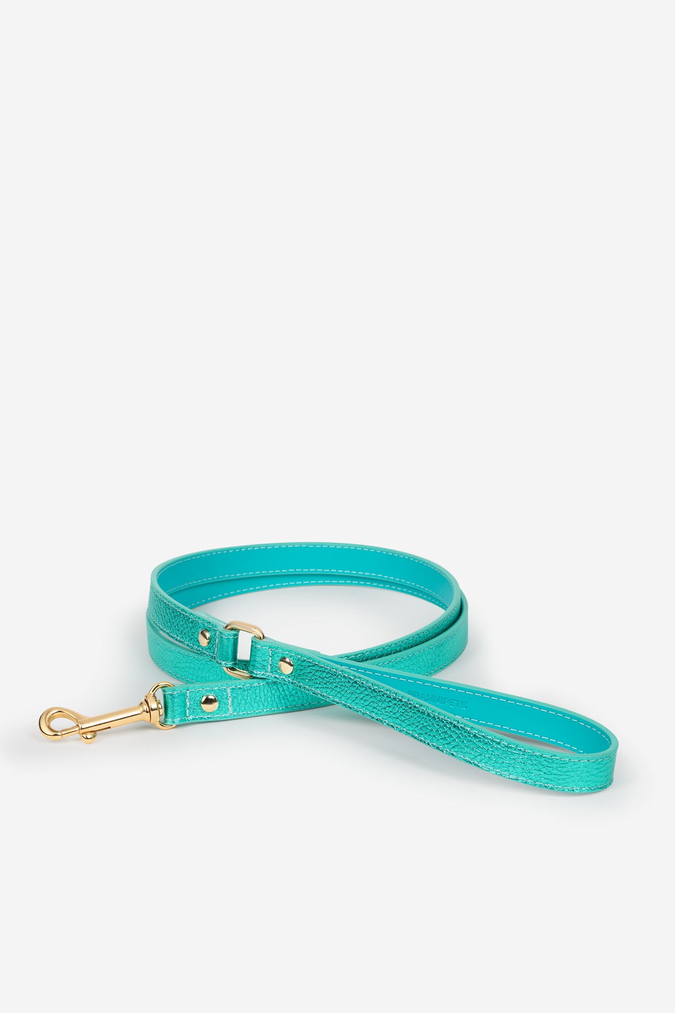 Correa para perros de color turquesa metalizado