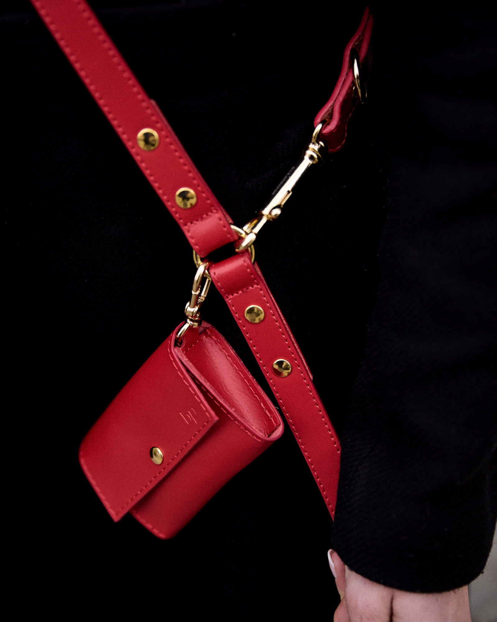 Kit collar perro Nara rojo