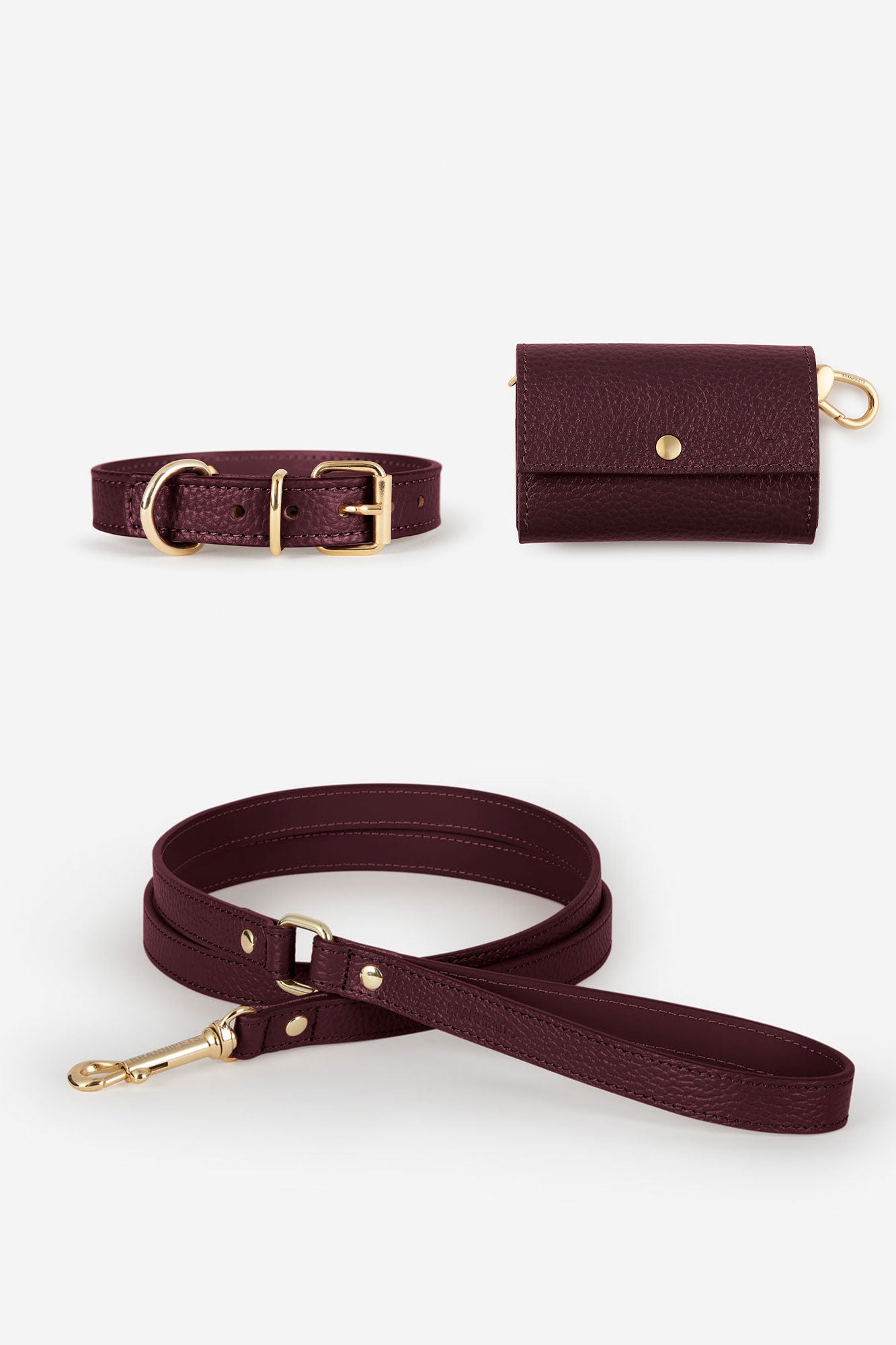 kit collar perro granate