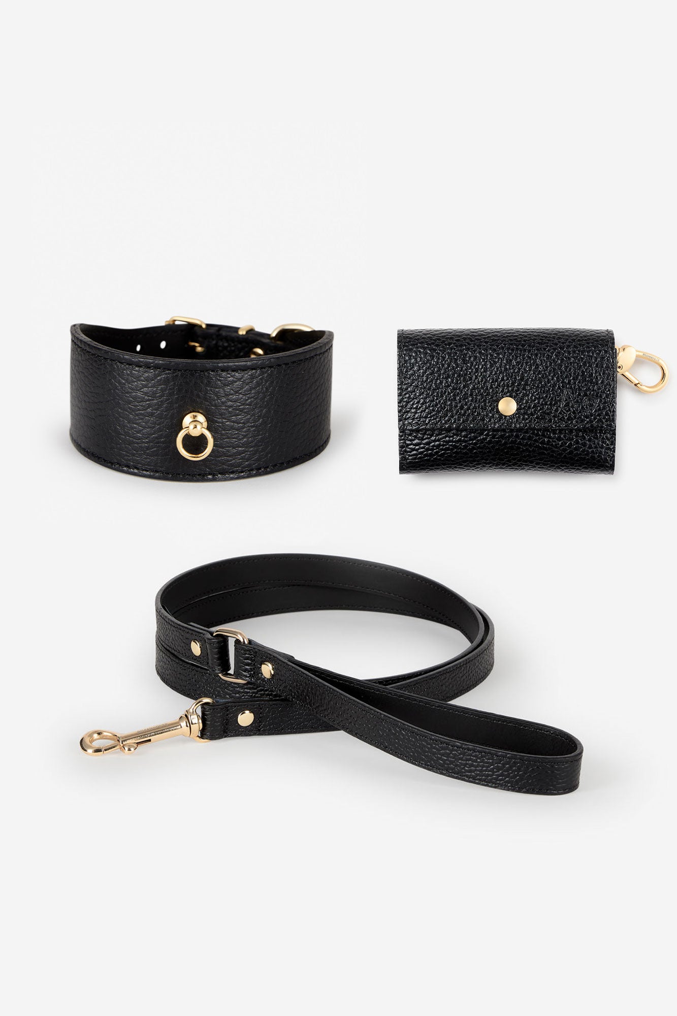 kit collar negro para galgo