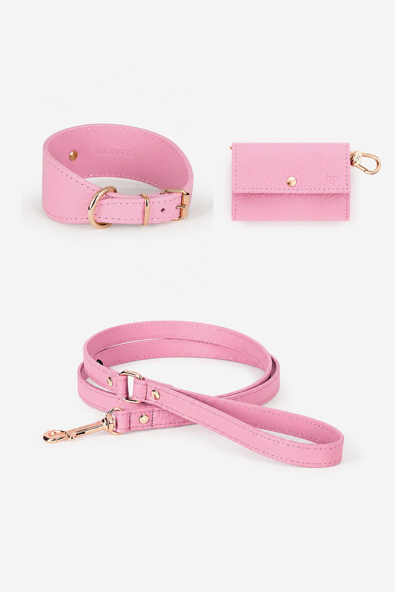 Juno Greyhound collar set pink