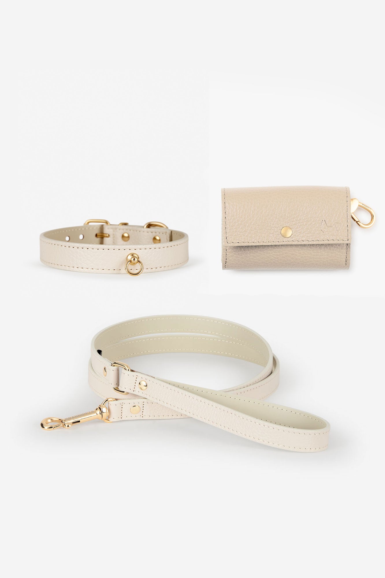 kit collar blanco para perro