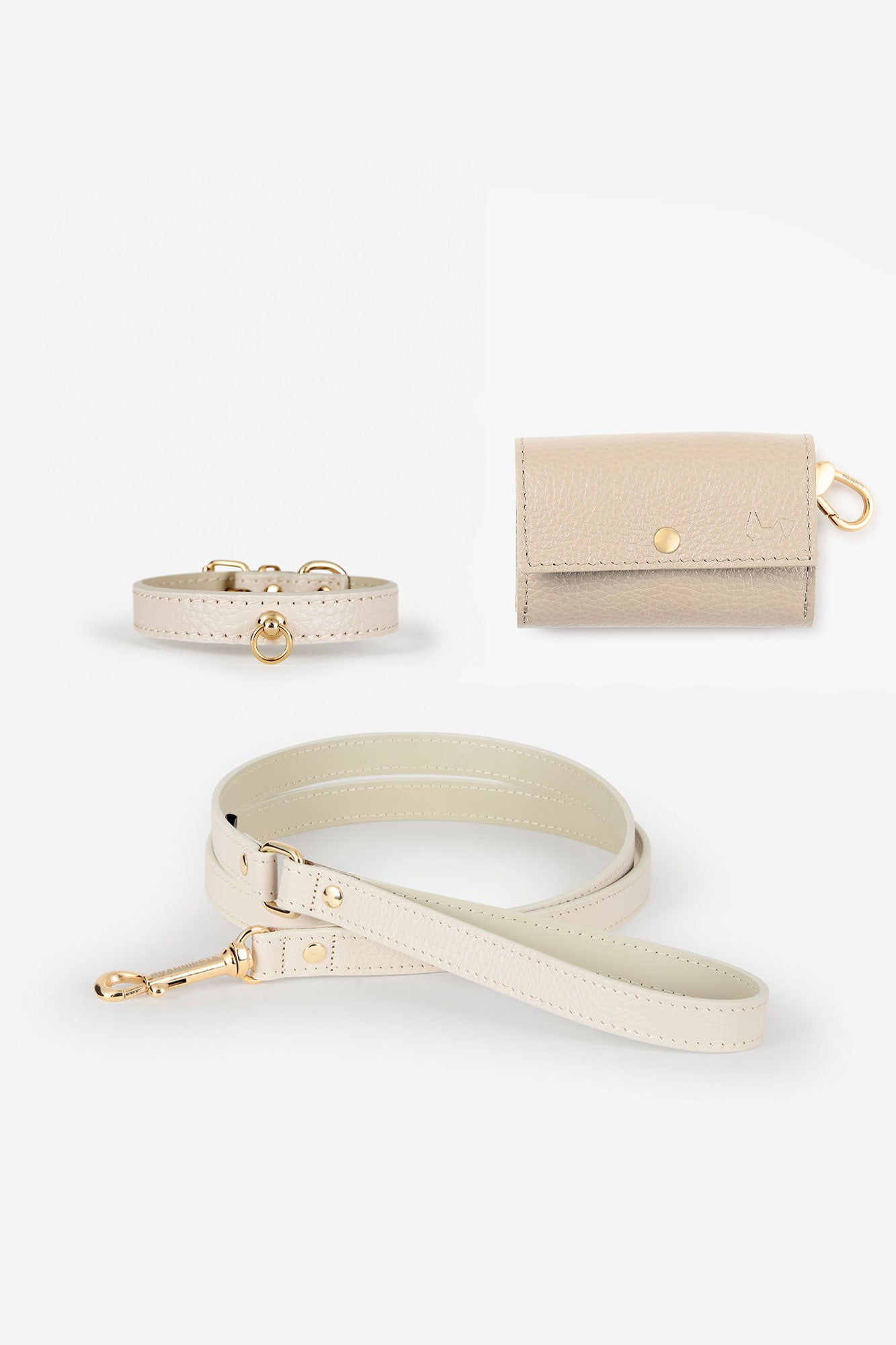 kit collar blanco para perro pequeño