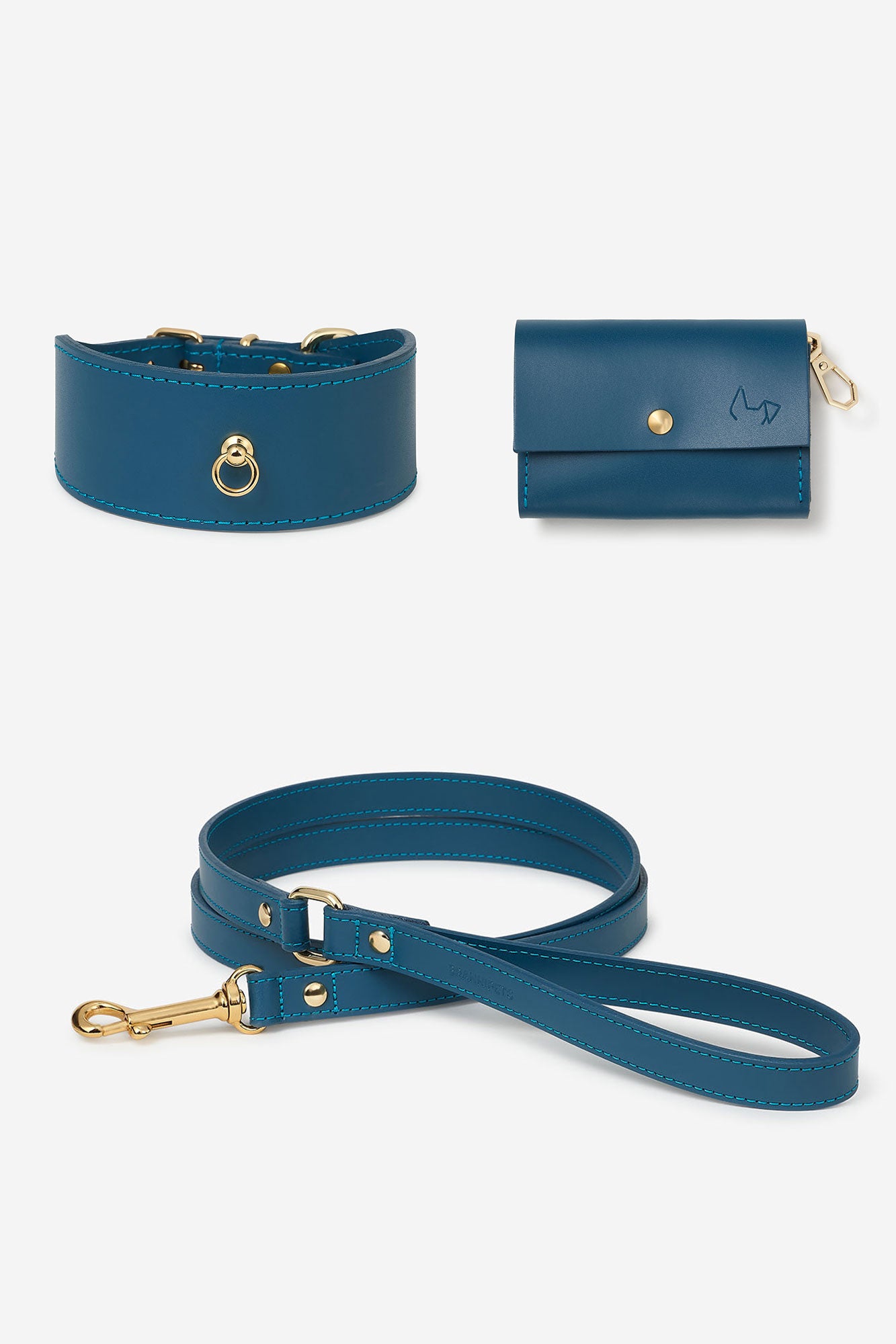 Kit collar Galgo Nara azul marino