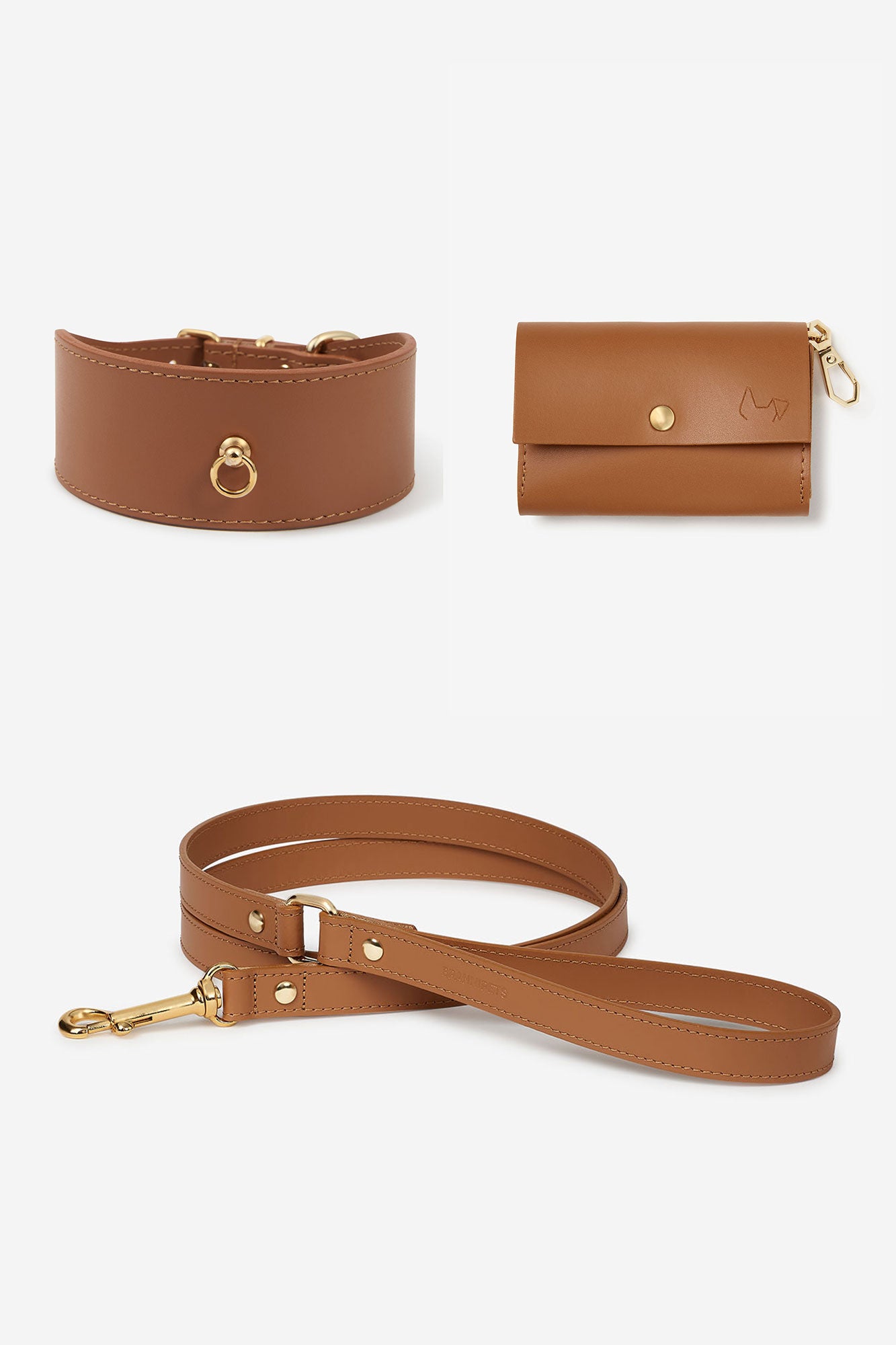 Kit collar Galgo Nara camel