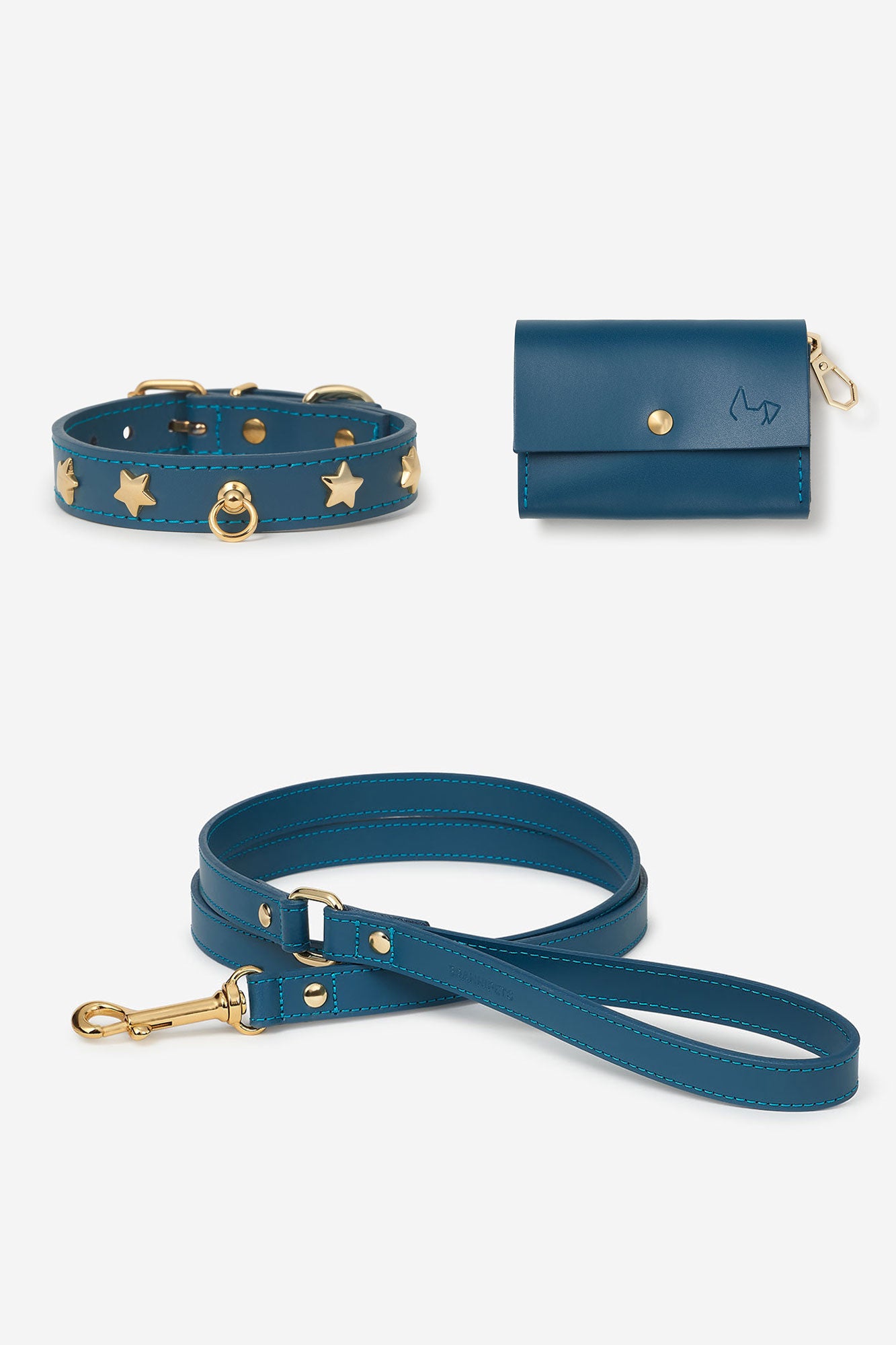 Navy blue Nara Collar Set