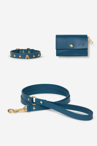 Set con collare per cani Toy Nara blu navy - XS / Multiposizione / Toy