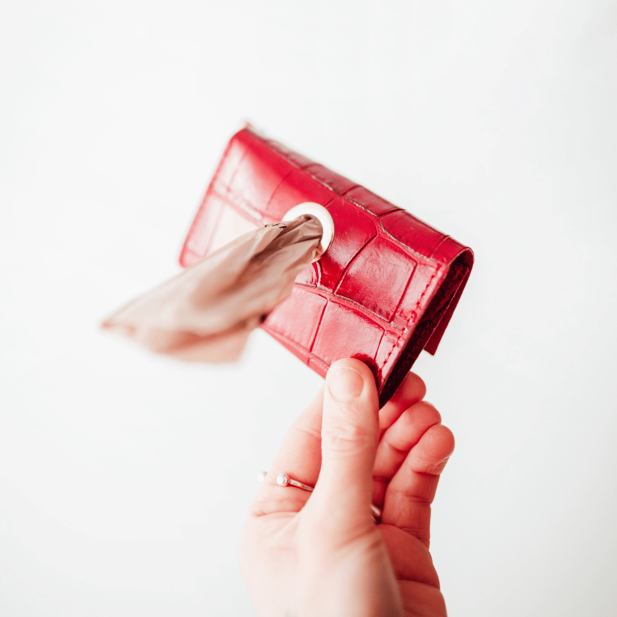 Portabolsas Lia rojo