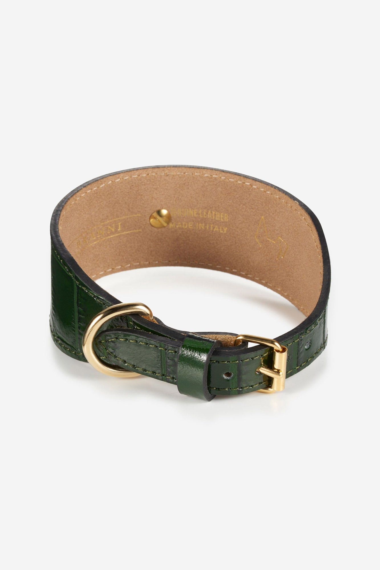 Collar Galgo Lia verde oscuro