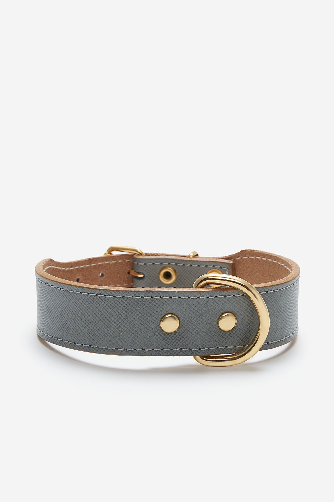 Collar para perros Moni de color gris frontal