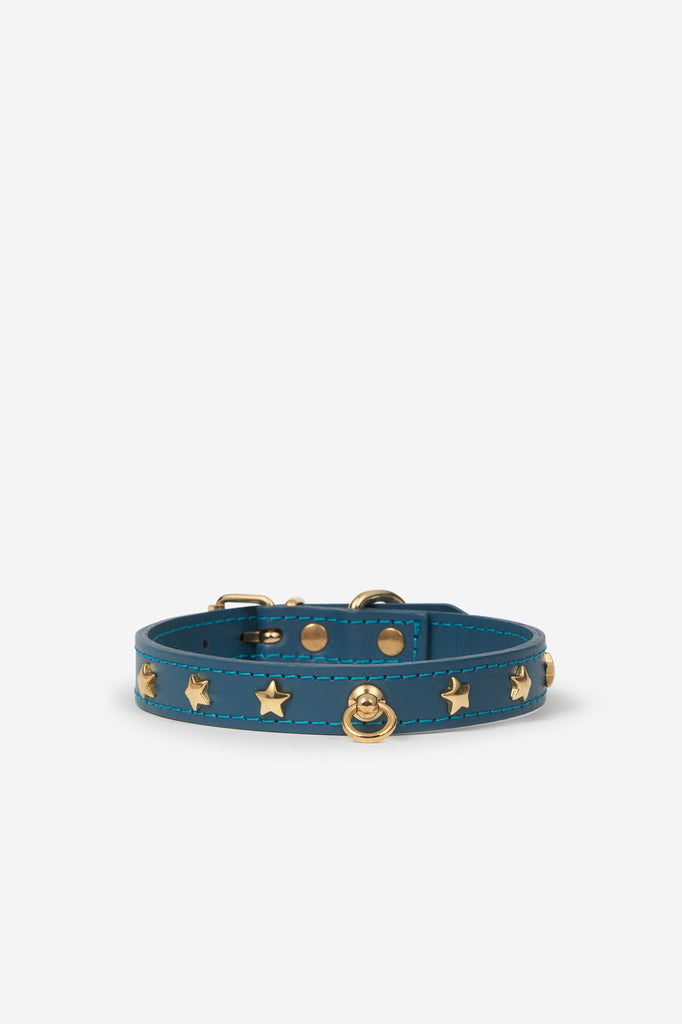 Collar azul para perros pequeños de la colección Nara